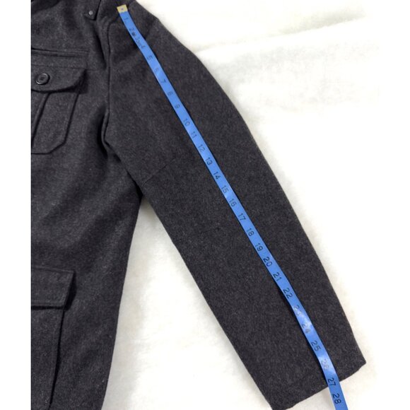 Structure XXL Wool Blend Quilted Liner Classic Menswear Field Jacket Dark Gray - Picture 7 of 9